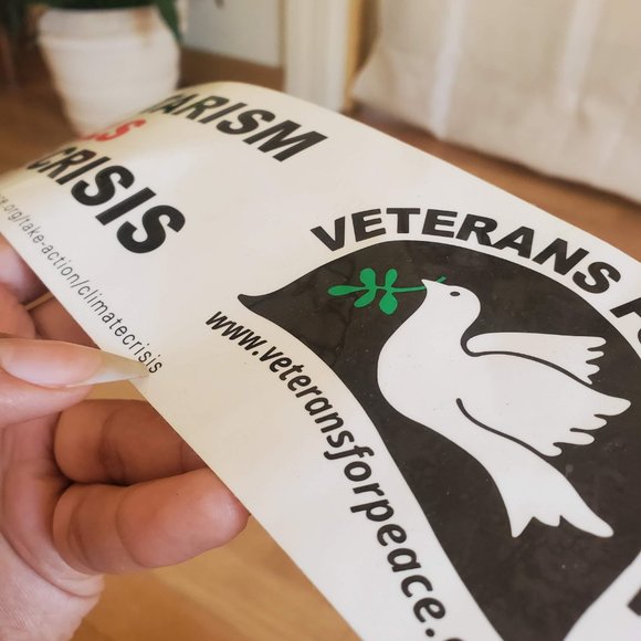 Pacifist Environmental Bumper Sticker - Picture 3 of 3